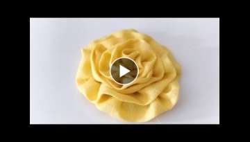 How To Make Flower Out Of Fabric || Easy Fabric Flower